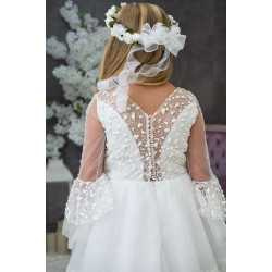 Handmade White First Holy Communion Dress Style HIKARI MCH