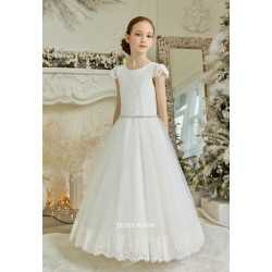 Handmade Ivory First Holy Communion Dress by Teter Warm Style 907N