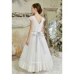 Handmade Ivory First Holy Communion Dress by Teter Warm Style 907N