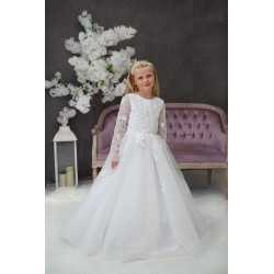 Handmade White First Holy Communion Dress Style KAYA MCH