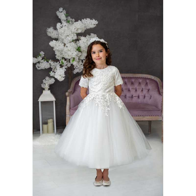 Handmade Ivory First Holy Communion Dress Style HERTHA MCH