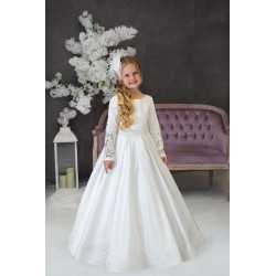 Handmade White First Holy Communion Dress Style LOLA MCH