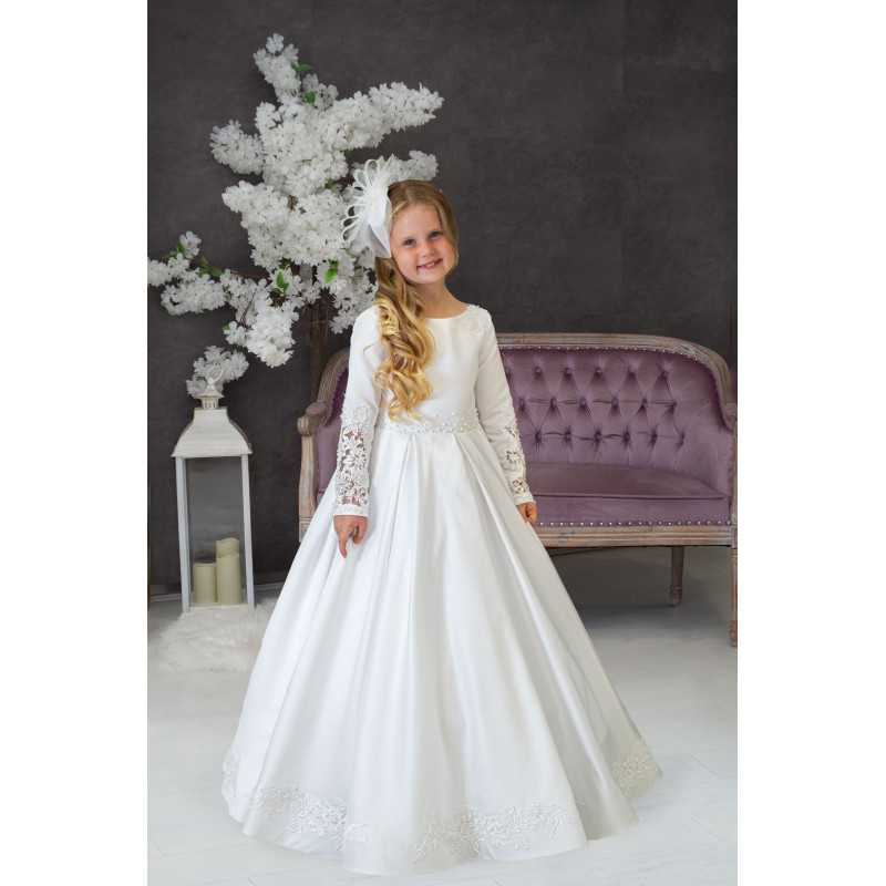 Handmade White First Holy Communion Dress Style LOLA MCH