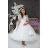 HANDMADE WHITE FIRST HOLY COMMUNION DRESS T-161