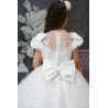 HANDMADE WHITE FIRST HOLY COMMUNION DRESS T-176