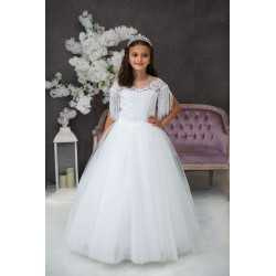 Handmade White First Holy Communion Dress Style SARAH MCH