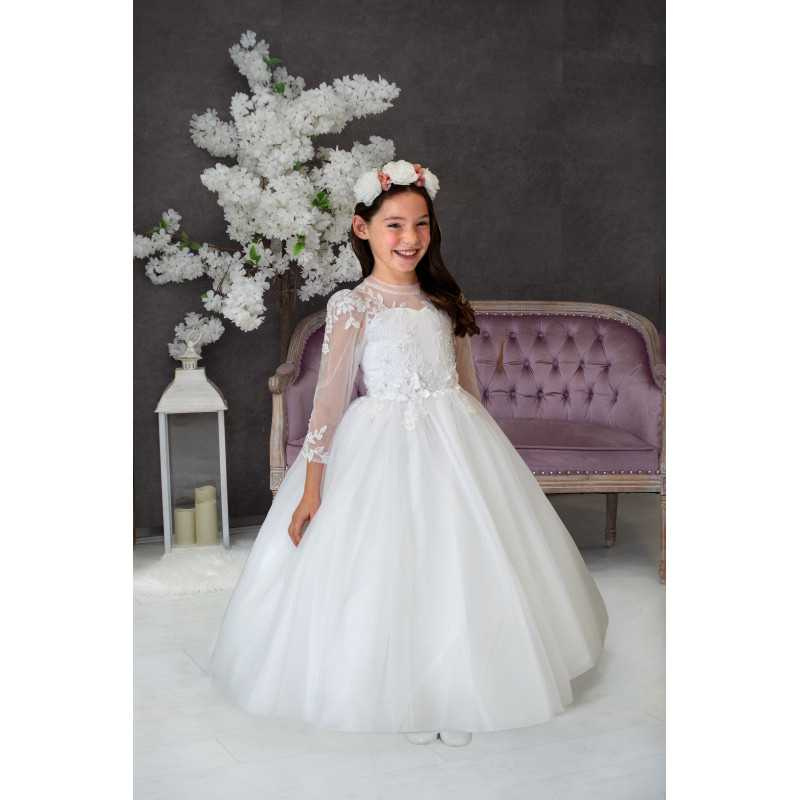 Sweetie Pie White First Holy Communion Dress Style RB629