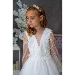 Handmade White First Holy Communion Dress Style MILEY MCH