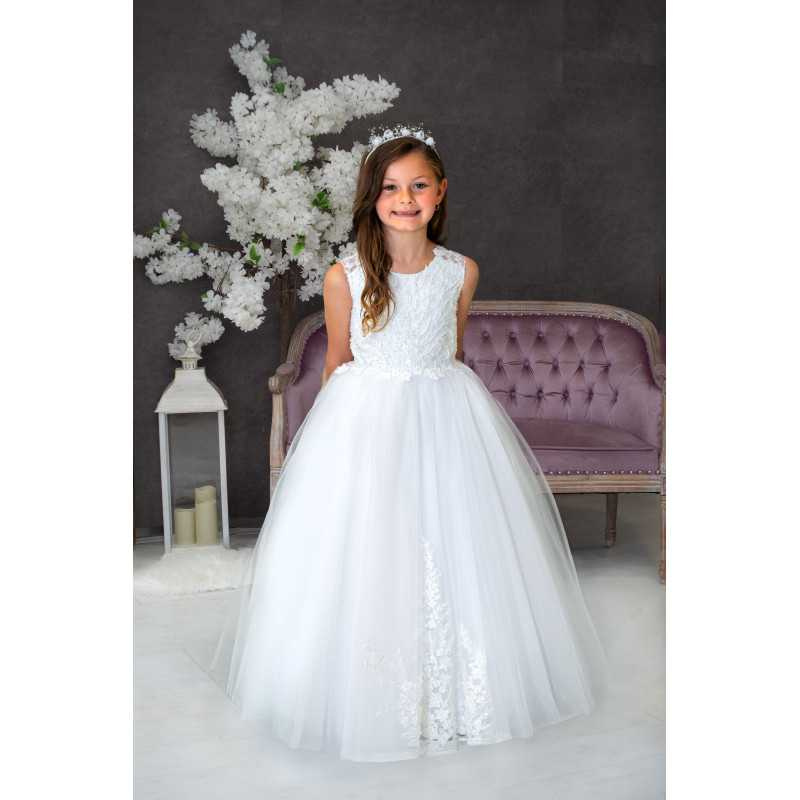 Handmade White First Holy Communion Dress Style MARIAH MCH