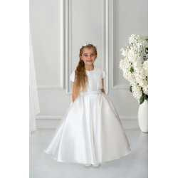 White First Holy Communion Dress & Jacket Style IS23443