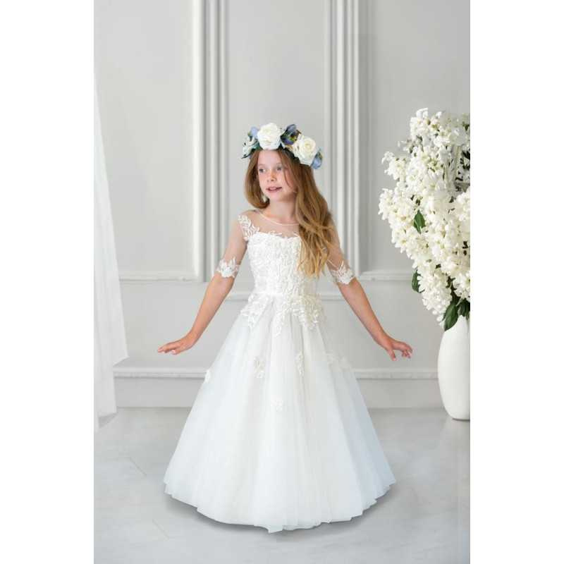 Handmade Ivory First Holy Communion Dress Style ARMINDA MCH