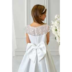 Handmade White First Holy Communion Dress Style TAMIZA