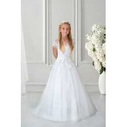 Handmade White First Holy Communion Dress Style CATHERINE MCH