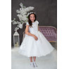 HANDMADE WHITE FIRST HOLY COMMUNION DRESS T-175