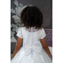 HANDMADE WHITE FIRST HOLY COMMUNION DRESS T-163