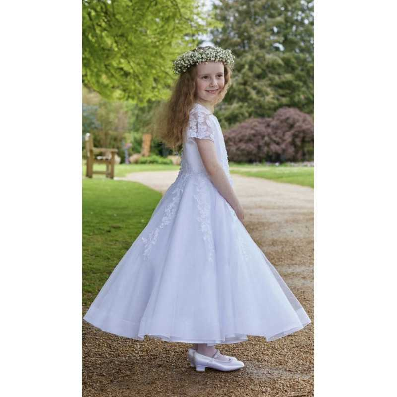 White First Holy Communion Dress Style IS24688