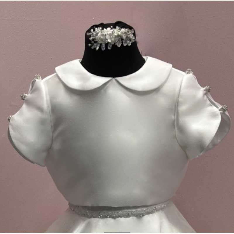 White First Holy Communion Bolero Style Ko24139