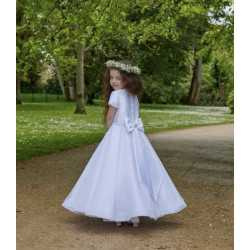 White First Holy Communion Dress Style IS24674