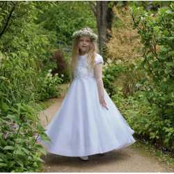 White First Holy Communion Dress Style IS24676