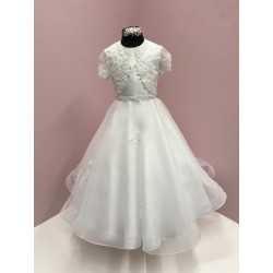 White First Holy Communion Dress Style IS24692