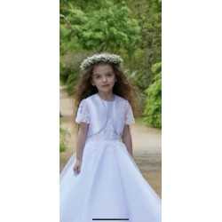 White First Holy Communion Bolero Style IS24664