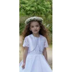 White First Holy Communion Bolero Style IS24664