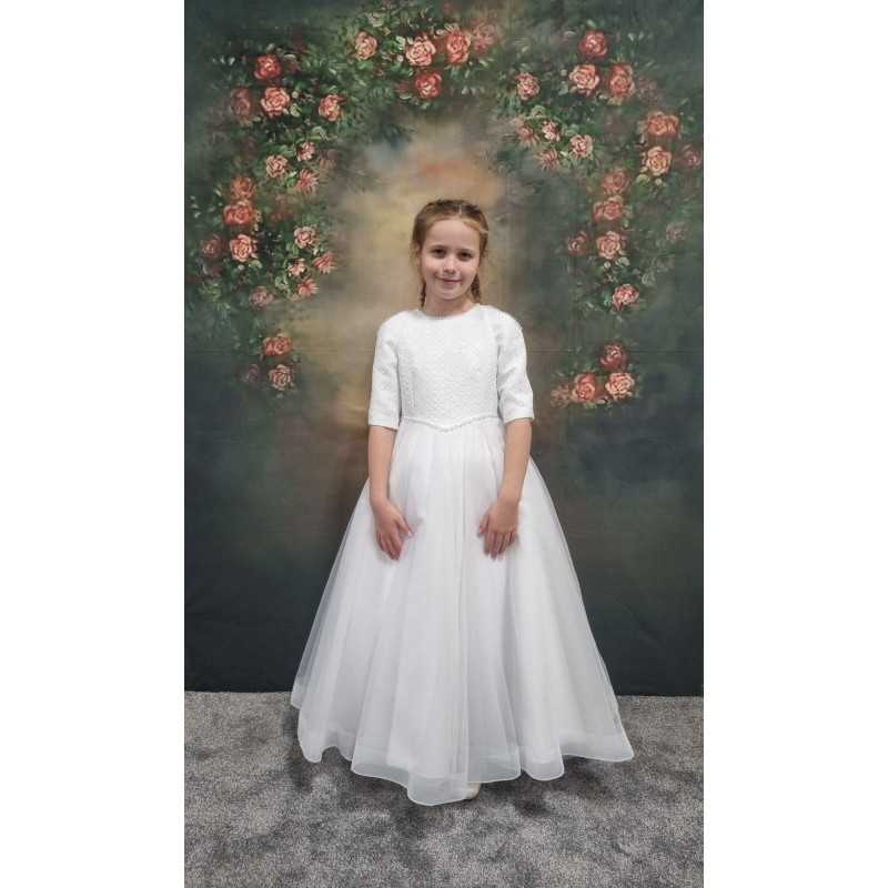 First Holy White Communion Dress Style XOCHITL