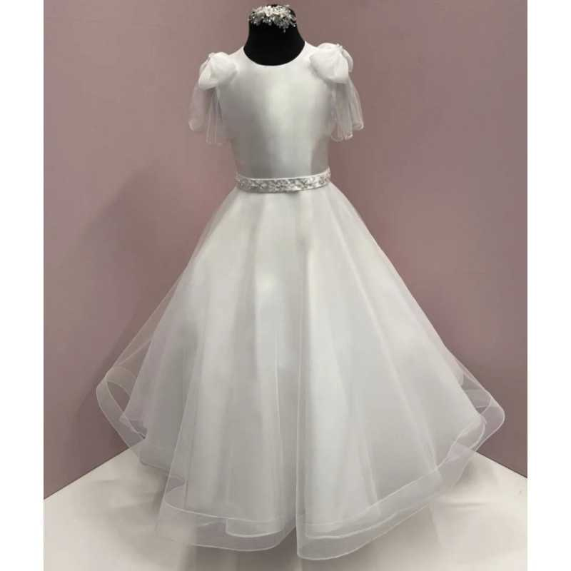 White First Holy Communion Dress Style IS24632