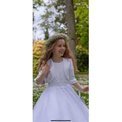 White First Holy Communion Jacket Style Ko24131