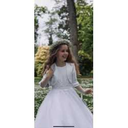 Ivory First Holy Communion Jacket Style Ko24131