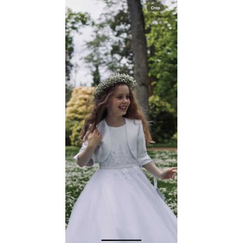 Ivory First Holy Communion Jacket Style Ko24131