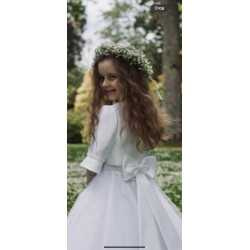 Ivory First Holy Communion Jacket Style Ko24131