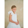 HANDMADE IVORY FIRST HOLY COMMUNION DRESS BY TETER WARM STYLE ES102