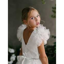 HANDMADE IVORY FIRST HOLY COMMUNION DRESS BY TETER WARM STYLE GS21