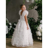 HANDMADE IVORY FIRST HOLY COMMUNION DRESS BY TETER WARM STYLE GS21