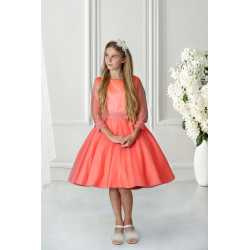 Salmon Confirmation Dress Style Ko24188