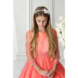 Salmon Confirmation Dress Style Ko24188