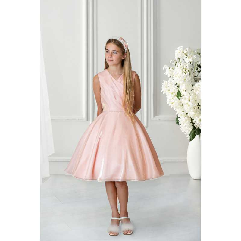 Pink Confirmation Dress Style Ko24192