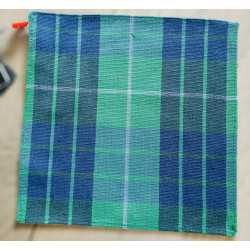 ONE VARONES CHECK GREEN & NAVY FIRST HOLY COMMUNION/SPECIAL OCCASION BOYS HANDKERCHIEF STYLE 10-08027J 209