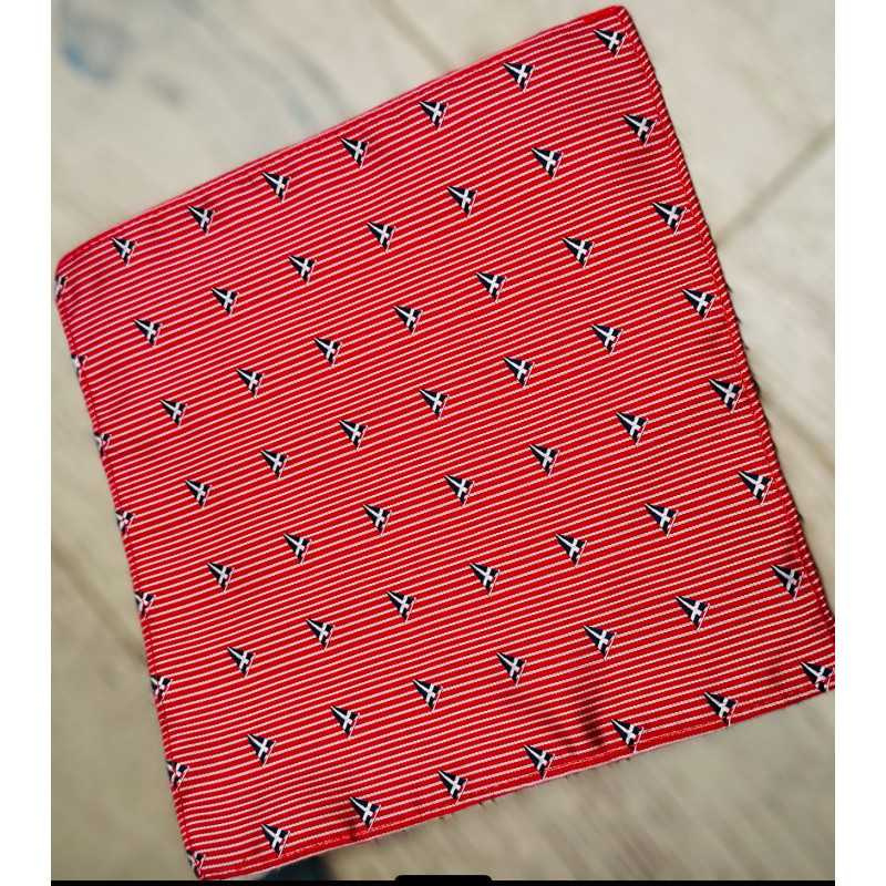 ONE VARONES BOYS RED FIRST HOLY COMMUNION/SPECIAL OCCASION BOYS HANDKERCHIEF WITH SAILBOAT STYLE 10-08027 187