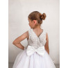 White First Holy Communion Dress Style COM018