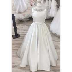 White First Holy Communion Dress Style COM026