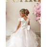 White First Holy Communion Dress Style COM035