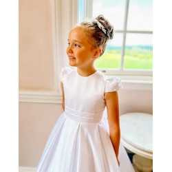 White First Holy Communion Dress Style COM036