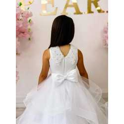 White First Holy Communion Dress Style COM039