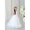 Handmade White First Holy Communion Dress Style ELENA MCH BIS