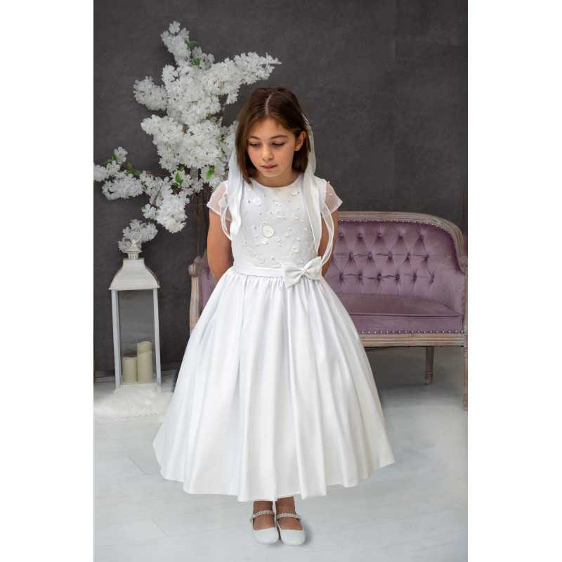 Sweetie Pie First Holy Communion White Dress Style RB641