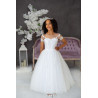 WHITE HANDMADE FIRST HOLY COMMUNION DRESS STYLE VICKY MCH