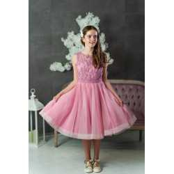 Riv Pink Confirmation Dress Style Ko25320