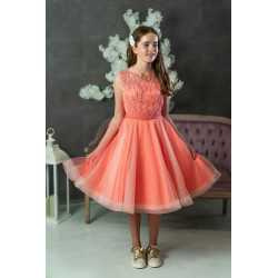 Salmon Confirmation Dress Style Ko25320